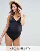 ASOS Maternity Twist Knot Front Swimsuit