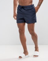 ASOS Swim Shorts In Navy Short Length