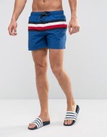 Tommy Hilfiger Swim Shorts Icon Stripe in Blue