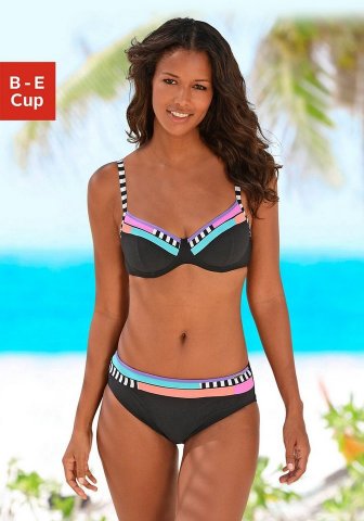 NU 20% KORTING: SUNFLAIR Beugelbikini met contrastinzetten (2-delig)