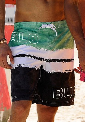 NU 20% KORTING: BUFFALO Zwemshort met blokstrepen