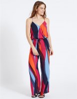 Jumpsuit met kleurblokken