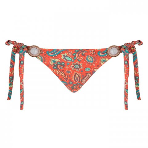 Boho bikini broekje Brazilian Coral Paisley