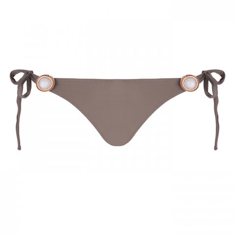 Boho bikini broekje Brazilian Taupe