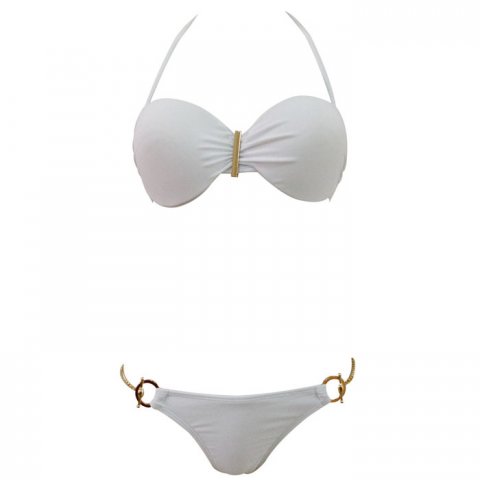 Bandeau Bikini St.Tropez White