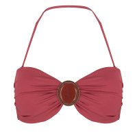 Boho bandeau bikini top Burgundy