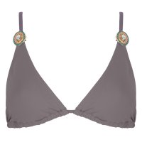 Boho triangel bikini top Taupe