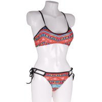 Triangel bikini Aztec Print Rood