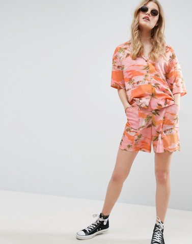 ASOS Hawaiian Print Board Shorts Co-ord