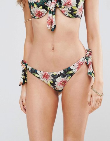 ASOS Angelic Floral Bunny Tie Side Bottom