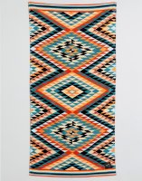 Slowtide Black Hills Beach Towel In Aztec Print