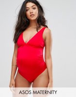 ASOS Maternity Twist Knot Front Swimsuit