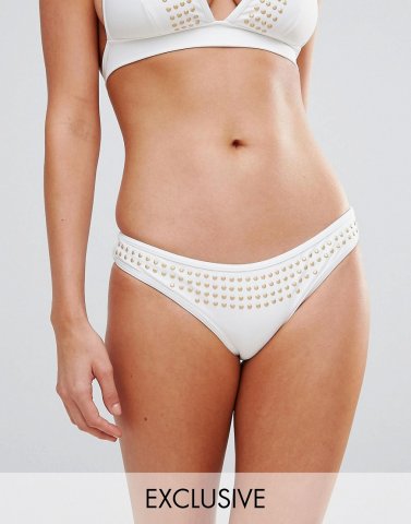 Wolf & Whistle Stud Bikini Bottom