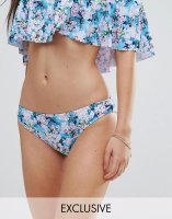 South Beach Floral Hipster Bikini Bottom