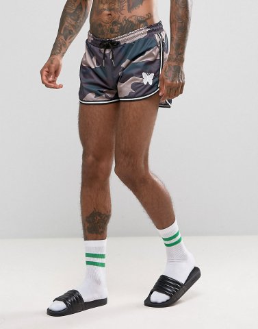 Good For Nothing Swim Shorts In Camo