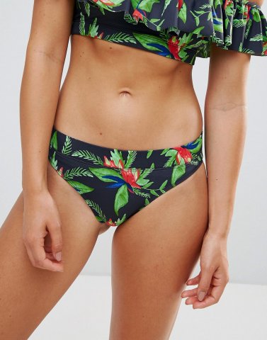 Monki Tropical Hipster Bikini Bottom