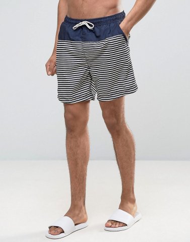 Selected Homme Swim Shorts in Stripe