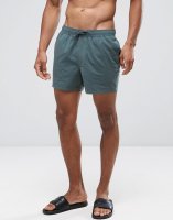 ASOS Swim Shorts In Green Short Length