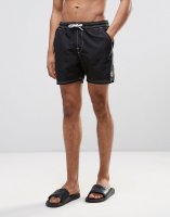 Timberland Small Logo Swim Shorts in Black