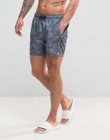 Hollister Swim Shorts Rigid Guard Logo in Black Camo