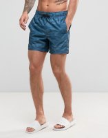 Hollister Swim Shorts Rigid Guard Logo in Blue Camo