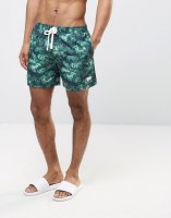 Jack Wills Branwell Trunks Green Floral Print