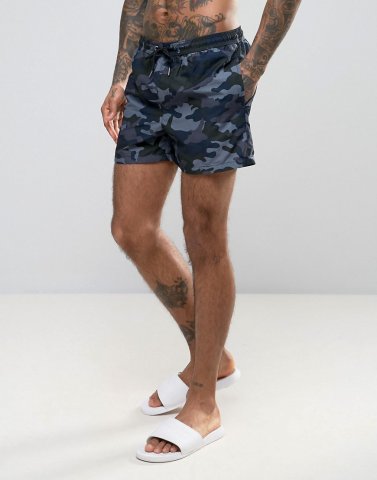 Jack & Jones Swim Shorts in Camo