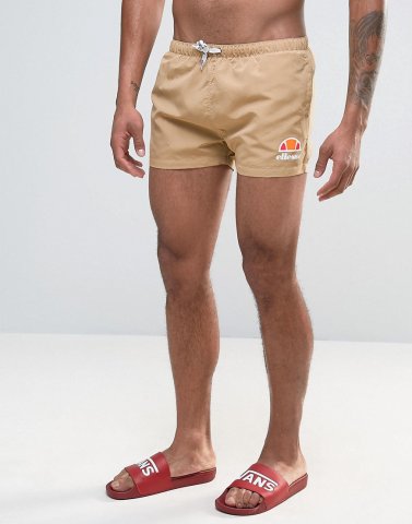 Ellesse Swim Shorts In Brown