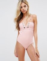 Lost Ink Eyelet Swimsuit