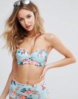 Seafolly Vintage Wildflower Bustier Bandeau Bikini Top