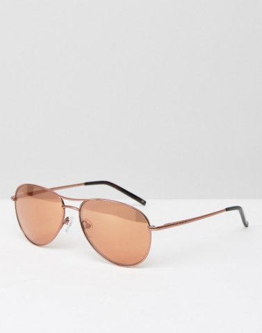 Ted Baker Carter Rose Gold Aviator Sunglasses