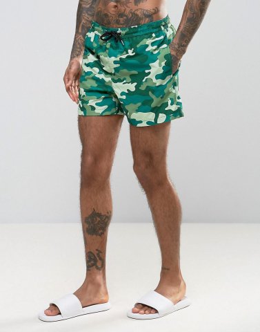 Jack & Jones Swim Shorts in Camo