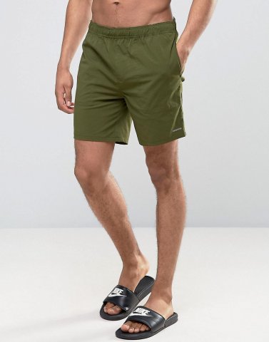 Converse Quick Dry Swim Shorts In Green 10003459-A06