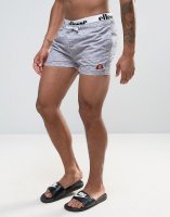 Ellesse Swim Shorts With Elastic Waistband In Grey