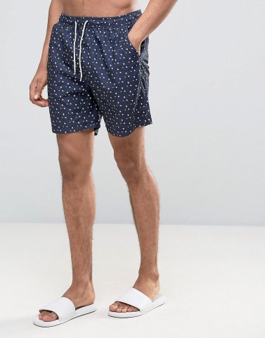 Selected Homme Swim Shorts with Floral Print