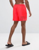 Nike Swim Shorts With Back Logo Print In Red