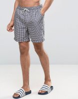 Selected Homme Swim Shorts In Gingham