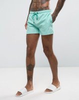 Rose London Swim Shorts In Blue With Logo