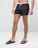ASOS Swim Shorts With Double Waistband Detail In Super Short Length