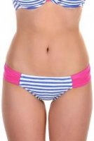 Castaway Stripe Bikini slip gedrapeerd