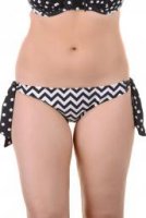 Key West Chevron (B) Bikini slip met koordjes